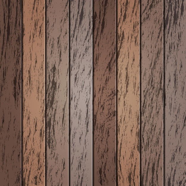 Vector oud houten textuurbehang als achtergrond in bruine kleur