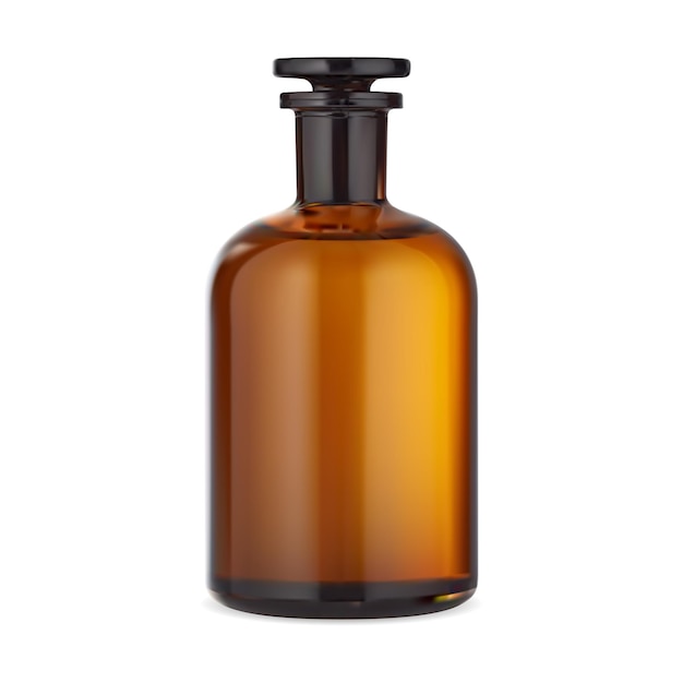 Oude apotheker medicijn fles Vintage bruin glas