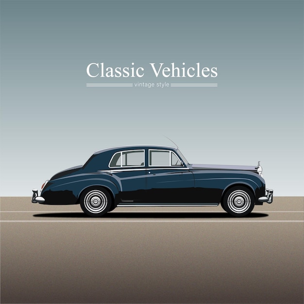 Oude auto illustratie