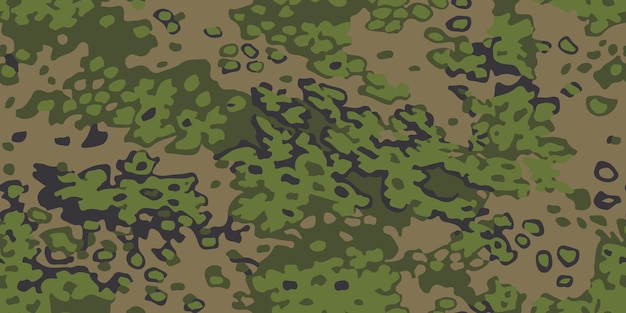 Oude bos Duitse Palmenmuster Tweede Wereldoorlog militaire camouflage naadloze patroon ontwerp print