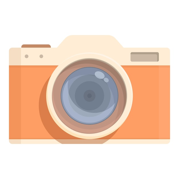 Vector oude camera pictogram cartoon vector digitale foto knop afbeelding