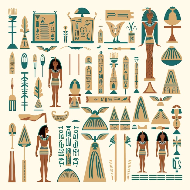 Vector oude egyptische cultuur