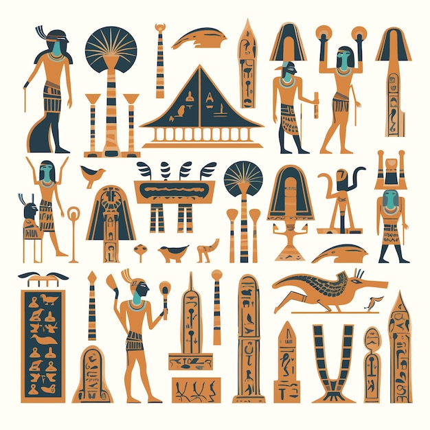 Vector oude egyptische cultuur