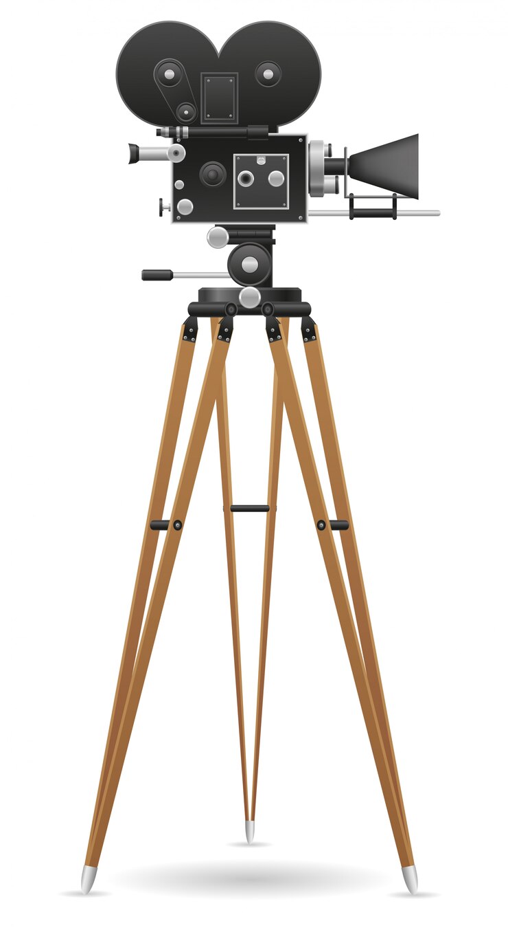 Vector oude filmcamera.
