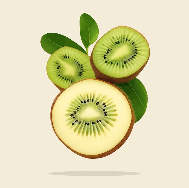 Oude illustratie van kiwi's