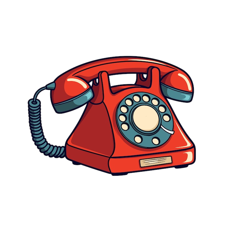 Vector oude retro roterende telefoonpictogram vintage telefoon geïsoleerd vector illustratie