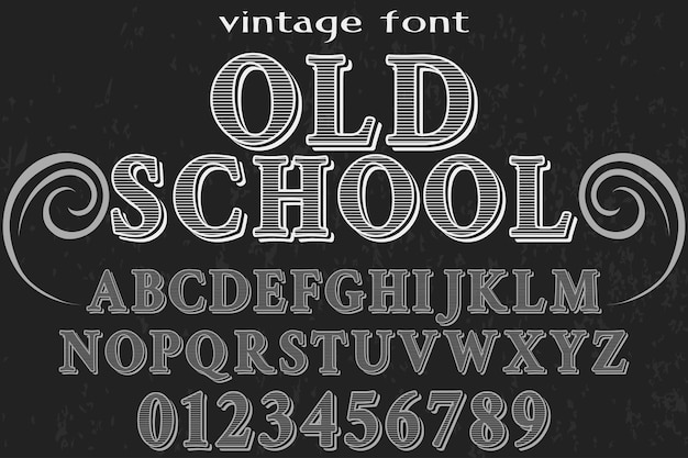 oude stijl alfabet lettertype typografie lettertype ontwerpschool