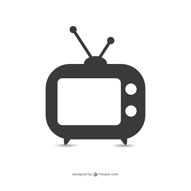 Oude televisie set icon