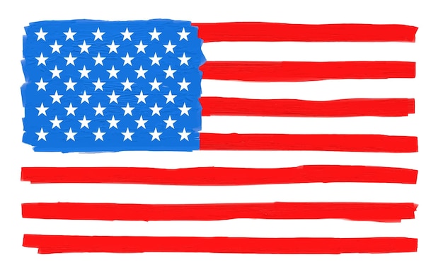 Oude uitstekende Amerikaanse vlag.