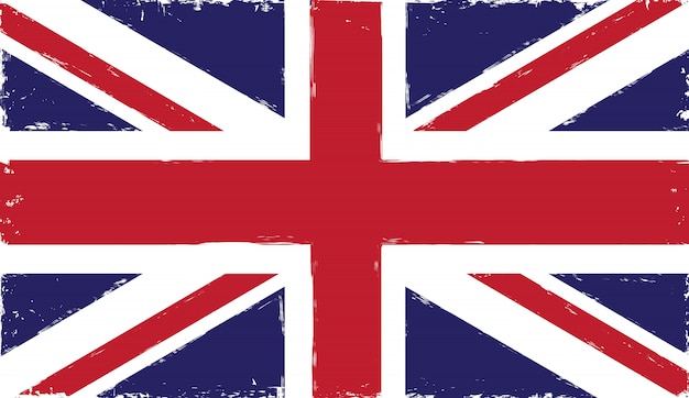 Oude vintage Britse vlag