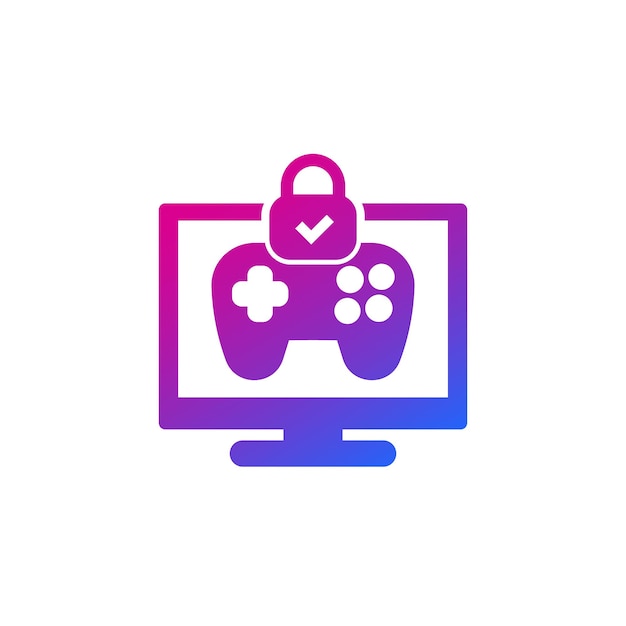 Ouderlijk toezicht voor games-pictogram met een gamepad