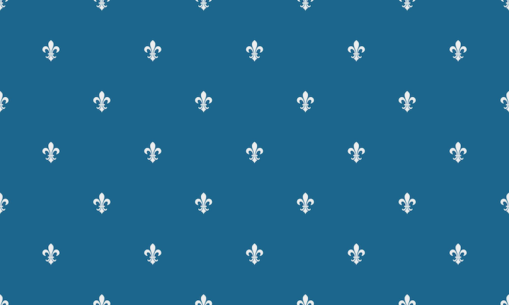 Vector oudmodieuze vintage uit moderne retro stijl begroetingsbloem en abstracte decoratie geometrische fleur de lys van leliepapier