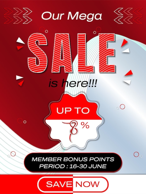 our mega sale poster