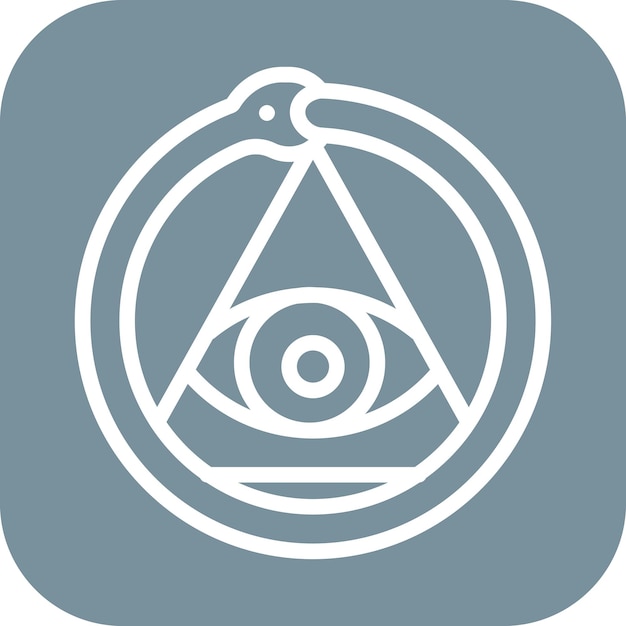 Ouroboros icoon vector afbeelding kan worden gebruikt voor egypte