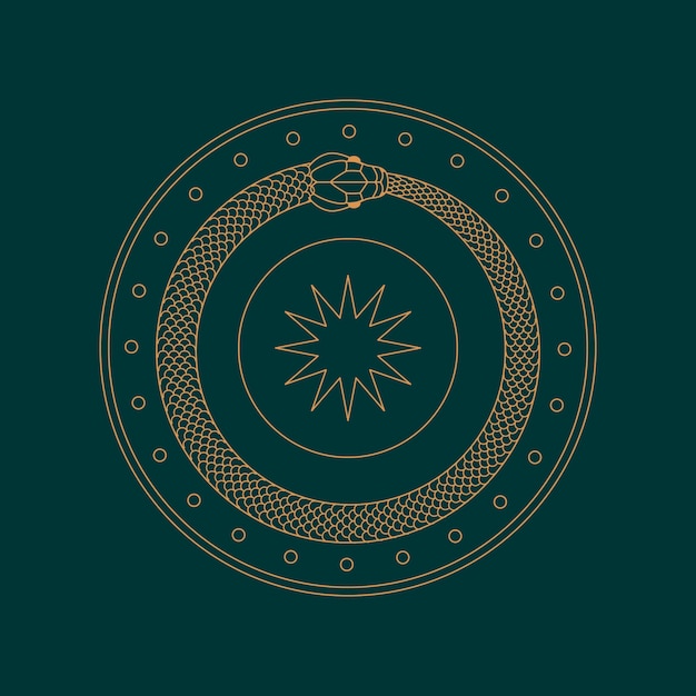 Ouroboros symbol illustration
