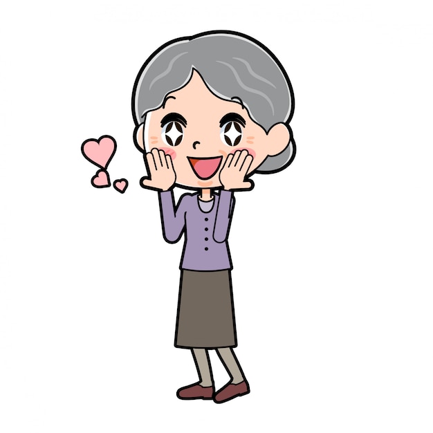 アウトラインパープルウェアgrandma_love