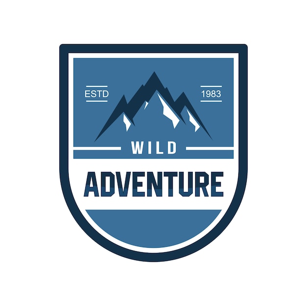 Outdoor and adventure logo design template