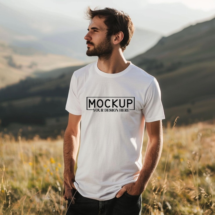 Vector outdoor adventure mockup