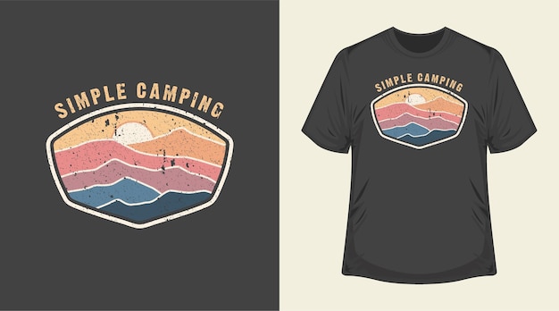Outdoor Adventure T-shirt Design kleding voor vissen jagen kamperen wandelen kleurrijke print achtergrondgeluid