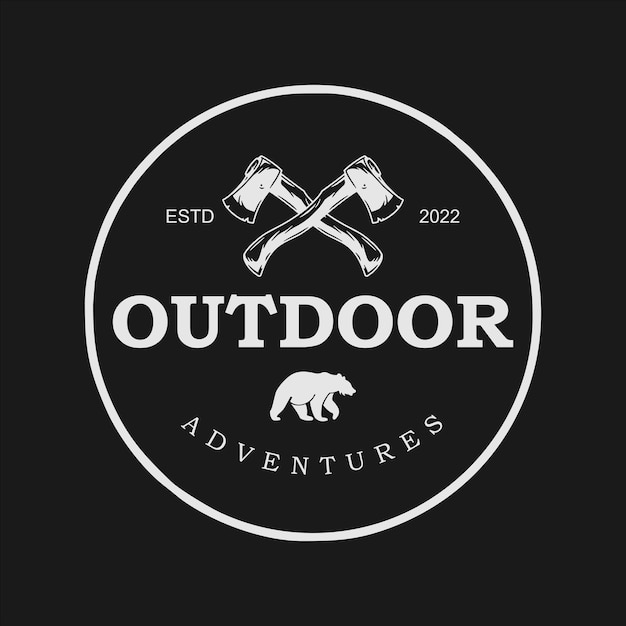 Outdoor adventures badge logo