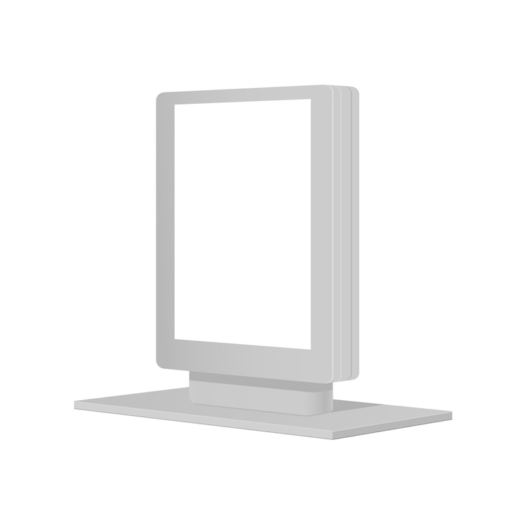 Vector outdoor advertising stand banner