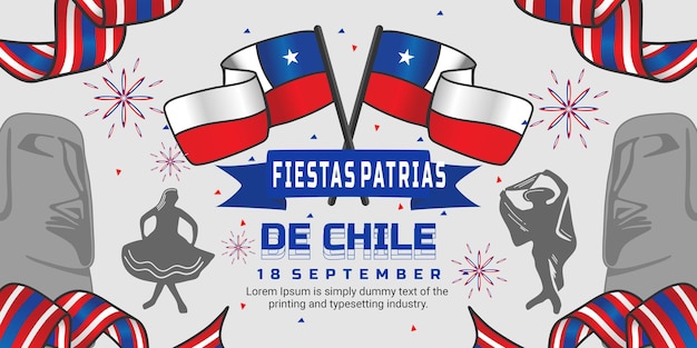 Открытый баннер в честь праздника fiesta patrias chilejpg