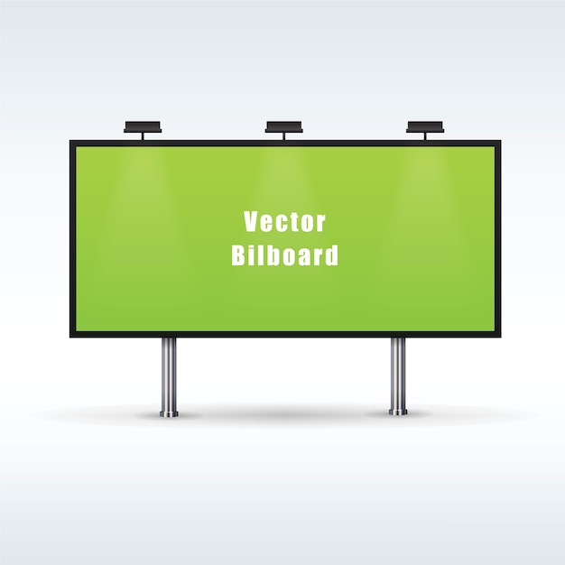 Vector outdoor billboard advertising