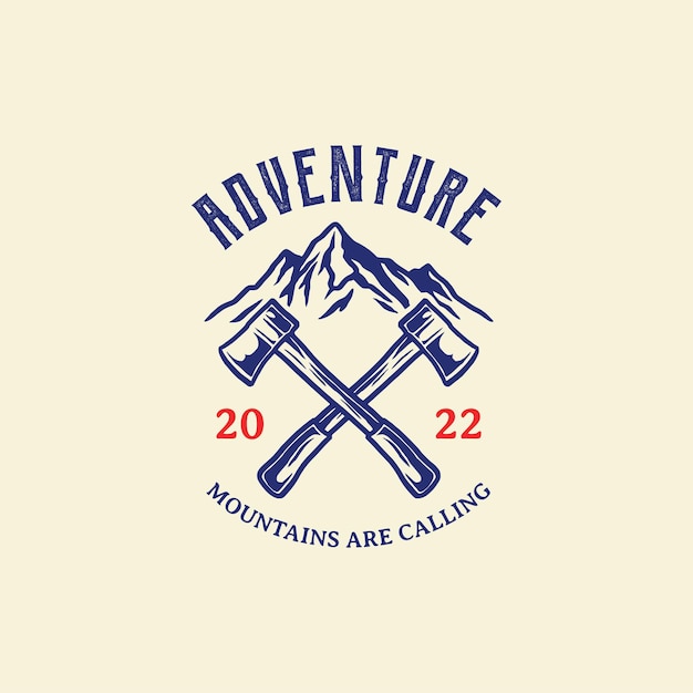 outdoor camping adventure logo badge