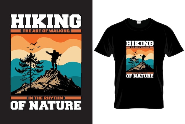 Outdoor hiking tshirt design