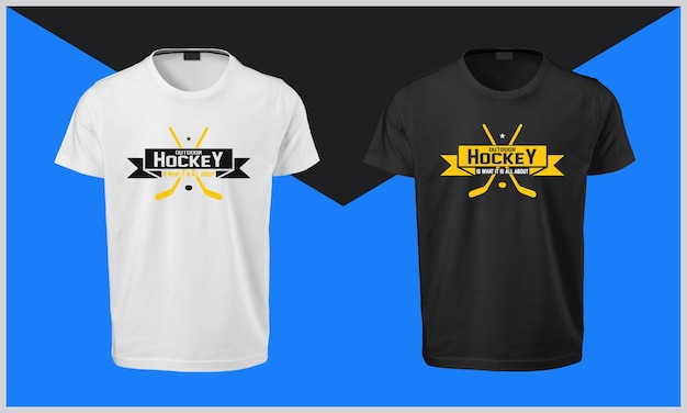 Outdoor hockey is what it is all about T Shirt Design