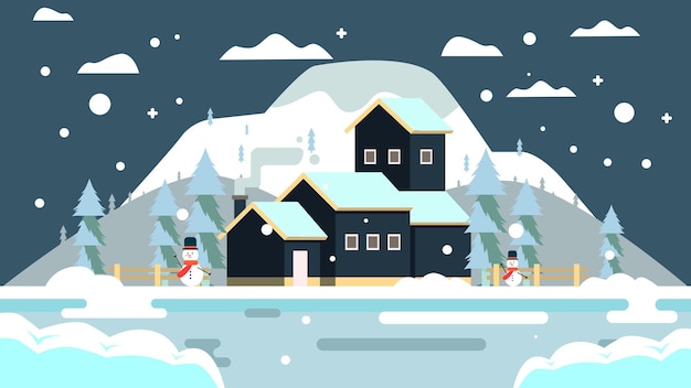 Vector outdoor  - illustration christmas