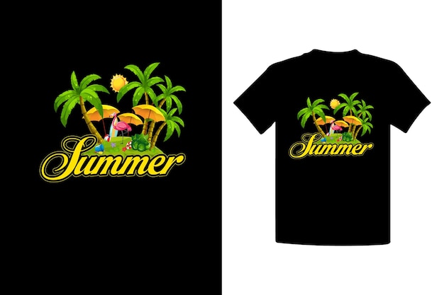 Outdoor surfing on Summer vacation or Beach t-shirt design