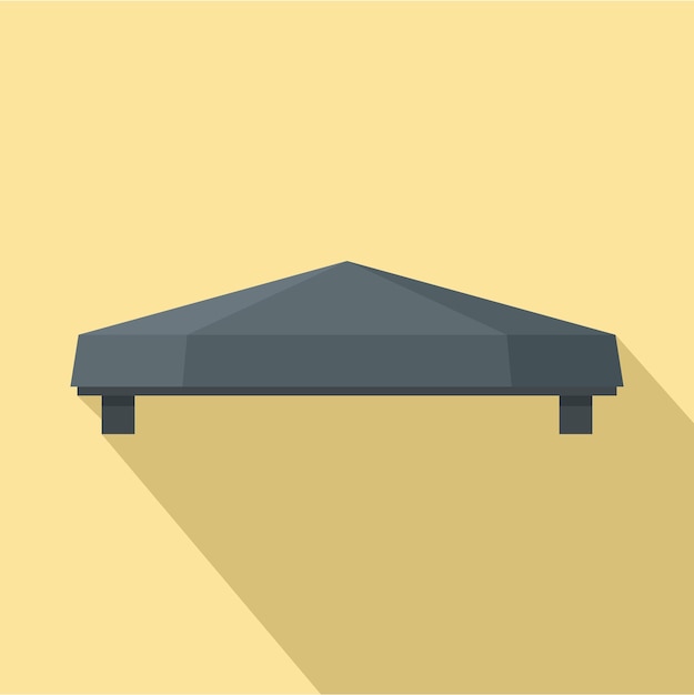 Outdoor tent icon Flat illustration of outdoor tent vector icon for web design