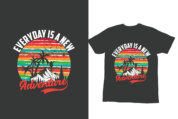 Outdoor Tshirt Design and Vector