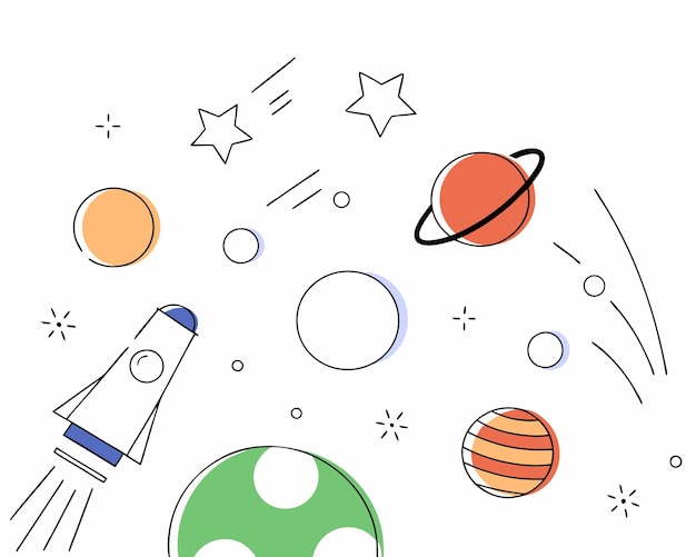 outer space concept illustration