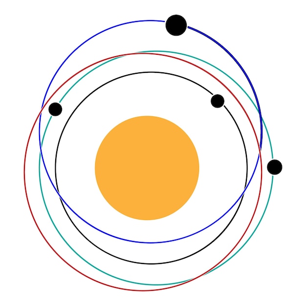 宇宙のアイコン ベクトル図