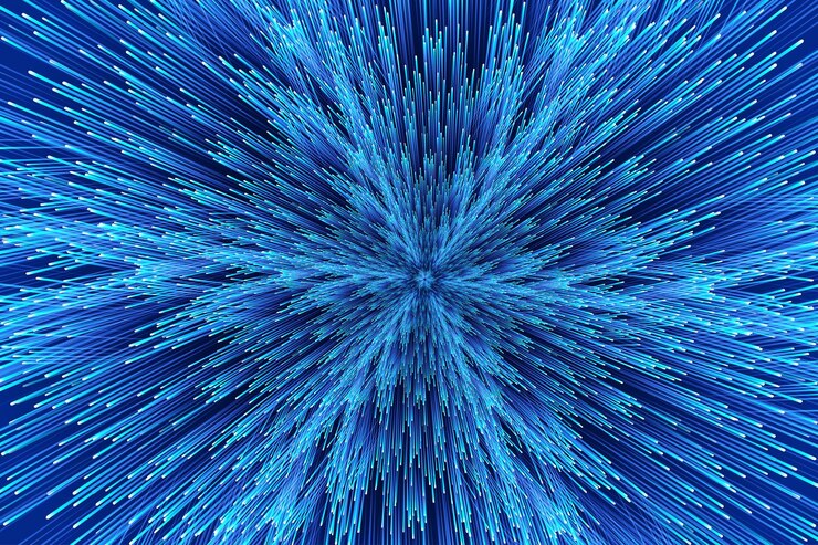 Vector the outgoing lines form the backdrop of the internet's future technology
