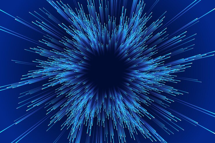 Vector the outgoing lines form the backdrop of the internet's future technology