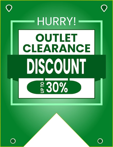 Outlet clearance discount thirty percent