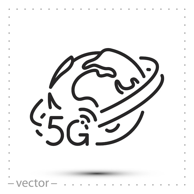 Outline 5g icon