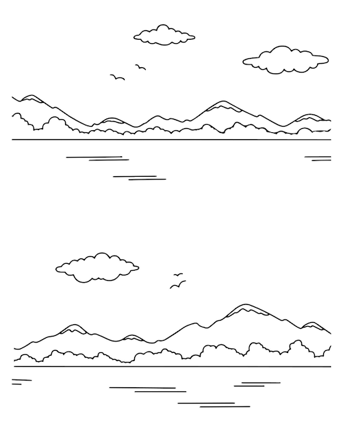 Vettore contorno contorno elemento di design illustrazione vettoriale isolata su sfondo bianco modello per libri adesivi poster carte vestiti