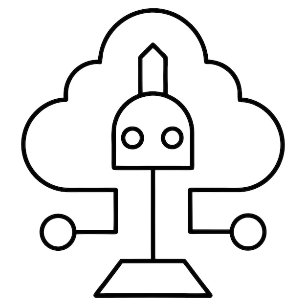デジタルテクノロジー アイコン ベクトルイラスト