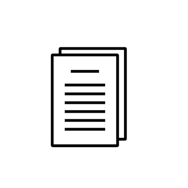 Outline Document File Icon