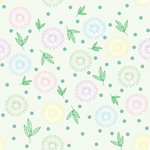 Outline Flower Pattern