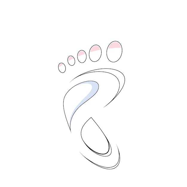 outline foot icon