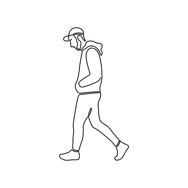 a outline human graphic conceptual draw