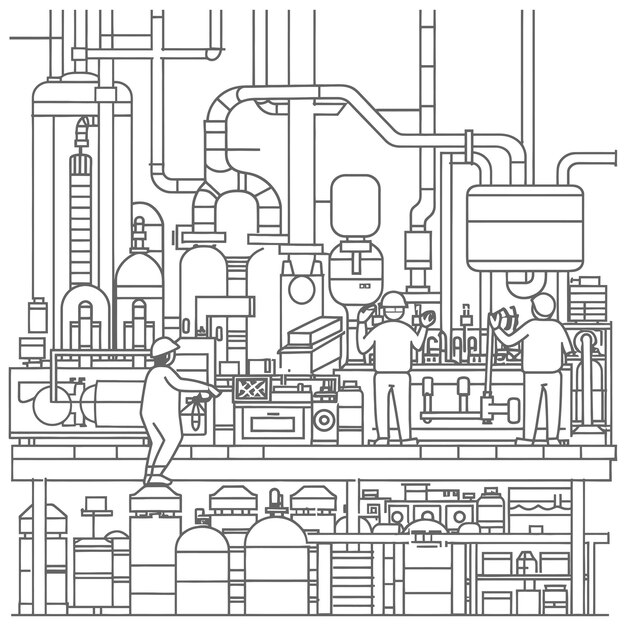 ベクトル 概要 イラスト 国際労働者の日を祝う 幸せで安全に働く