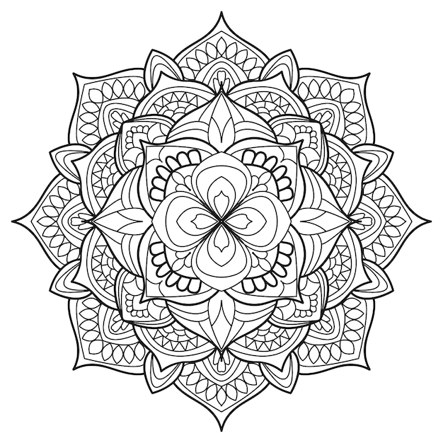 outline mandala