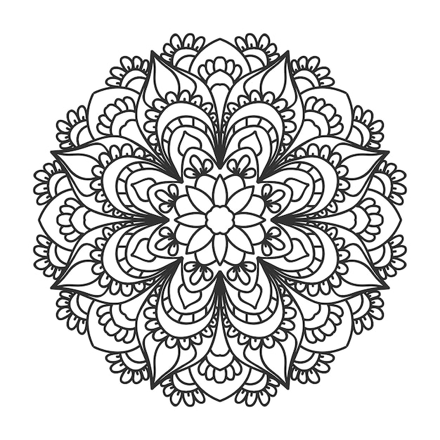 Outline mandala