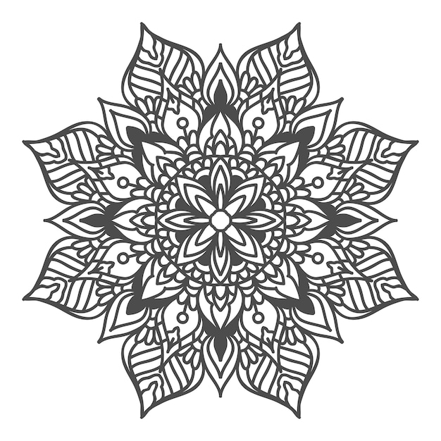 Outline mandala